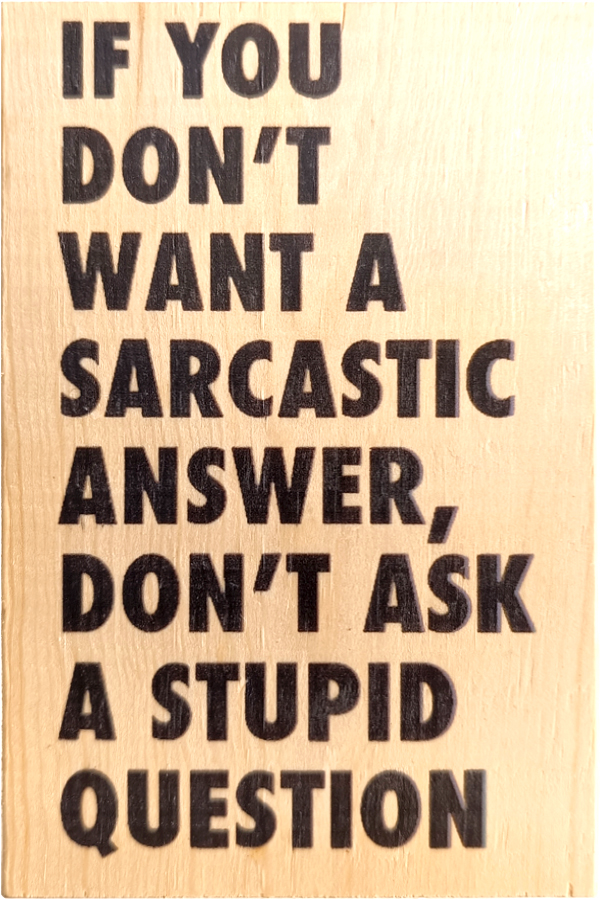 Sarcastic Question